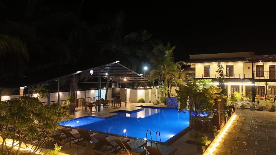 The pool after dark